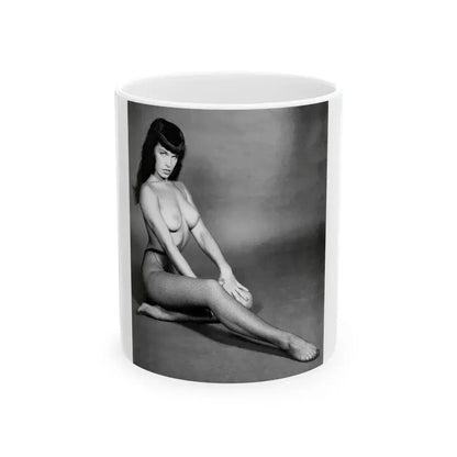 Bettie Page #455 (Vintage Female Icon) White Coffee Mug 11oz - Go Mug Yourself