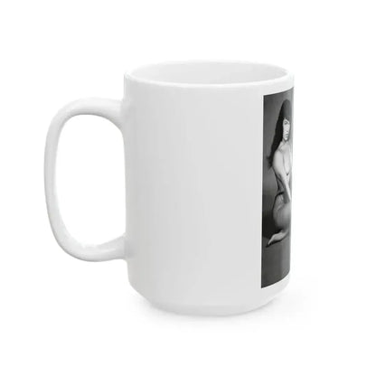 Bettie Page #455 (Vintage Female Icon) White Coffee Mug - Go Mug Yourself
