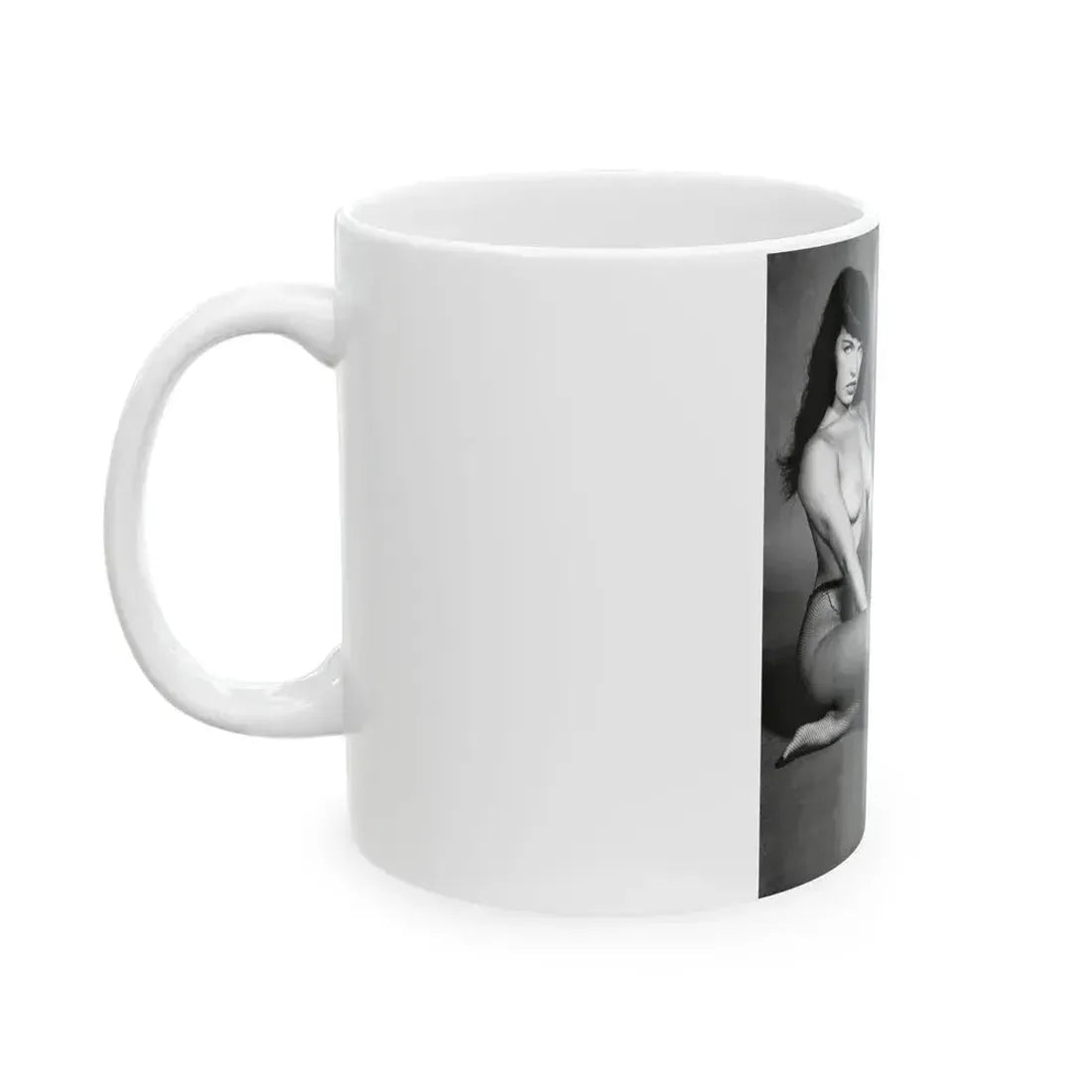 Bettie Page #455 (Vintage Female Icon) White Coffee Mug - Go Mug Yourself