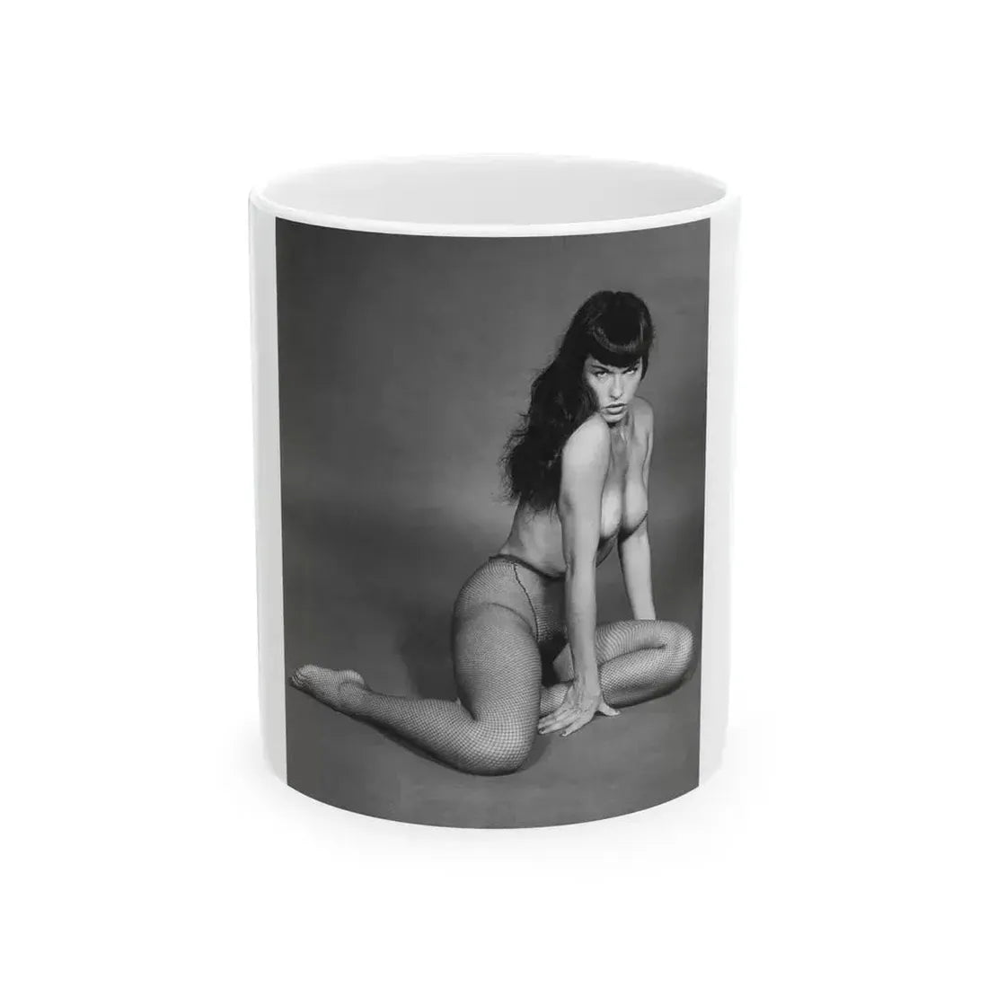 Bettie Page #456 (Vintage Female Icon) White Coffee Mug 11oz - Go Mug Yourself