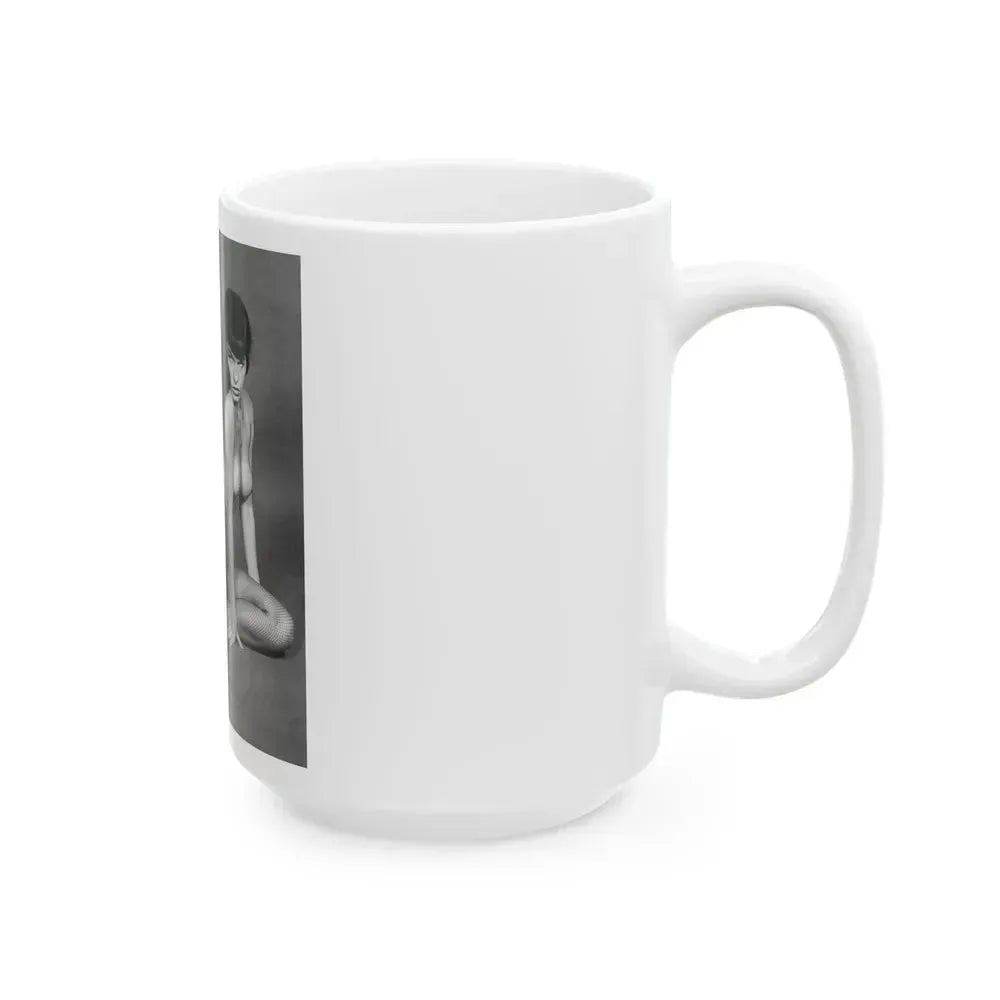 Bettie Page #456 (Vintage Female Icon) White Coffee Mug - Go Mug Yourself