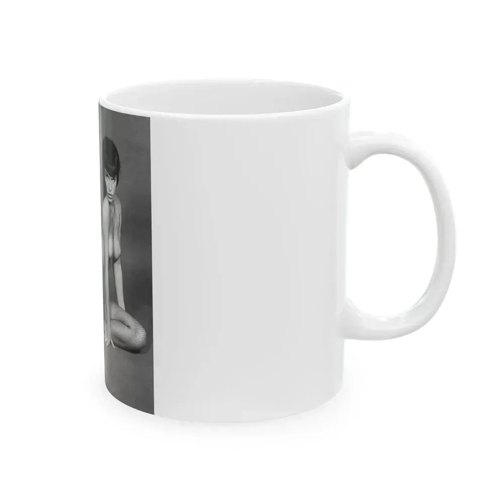 Bettie Page #456 (Vintage Female Icon) White Coffee Mug - Go Mug Yourself