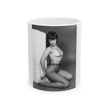 Bettie Page #458 (Vintage Female Icon) White Coffee Mug 11oz - Go Mug Yourself