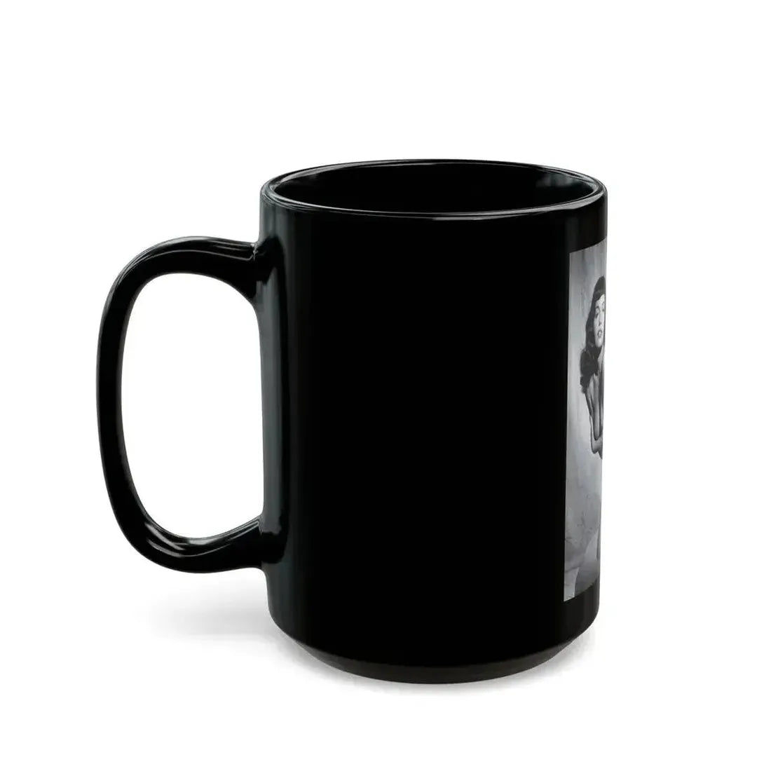 Bettie Page #459 (Vintage Female Icon) Black Coffee Mug - Go Mug Yourself