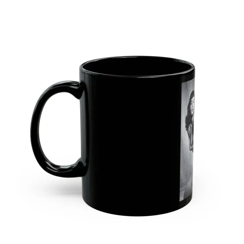 Bettie Page #459 (Vintage Female Icon) Black Coffee Mug - Go Mug Yourself
