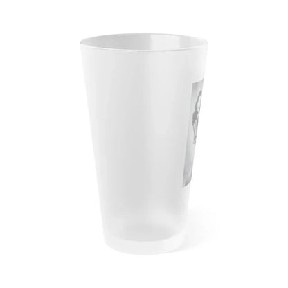 Bettie Page #459 (Vintage Female Icon) Frosted Pint Glass 16oz - Go Mug Yourself