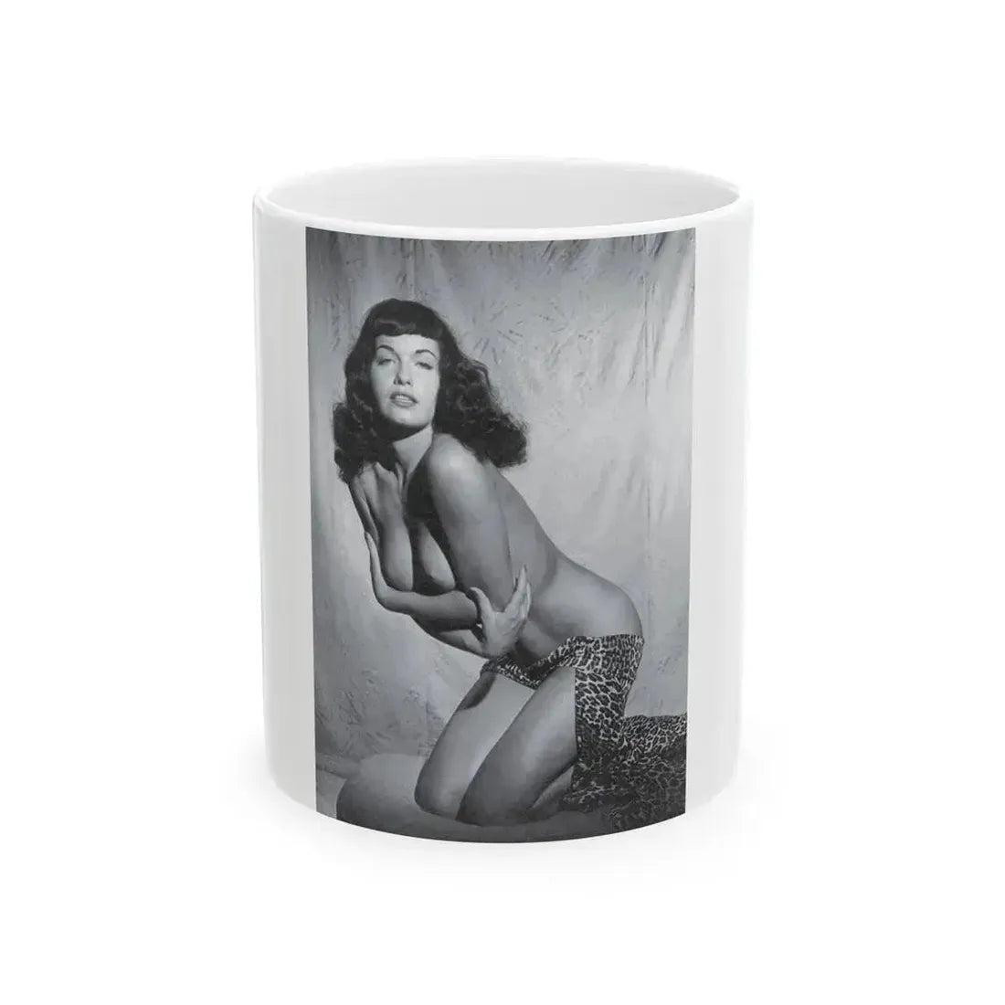 Bettie Page #459 (Vintage Female Icon) White Coffee Mug 11oz - Go Mug Yourself