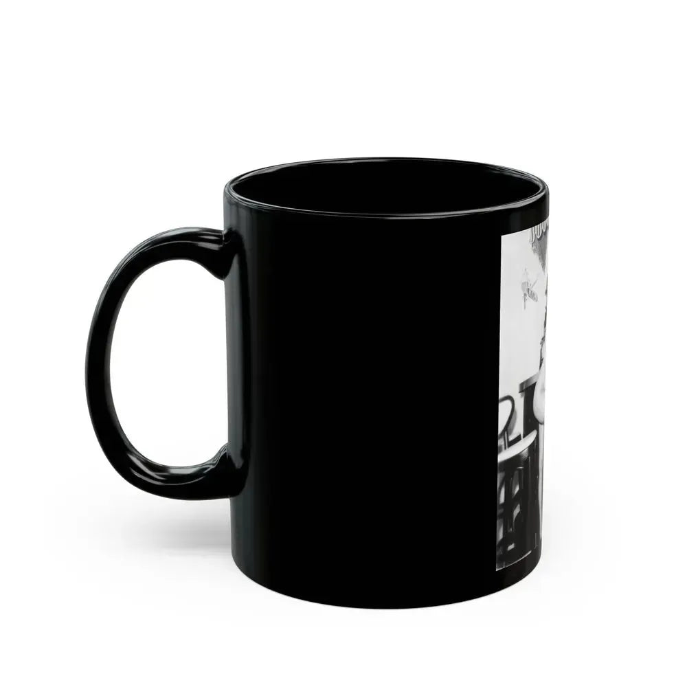 Bettie Page #46 (Vintage Female Icon) Black Coffee Mug - Go Mug Yourself