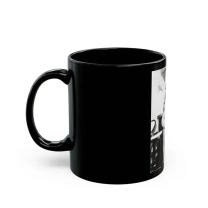Bettie Page #46 (Vintage Female Icon) Black Coffee Mug - Go Mug Yourself