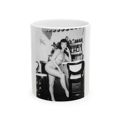 Bettie Page #46 (Vintage Female Icon) White Coffee Mug 11oz - Go Mug Yourself