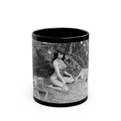 Bettie Page #460 (Vintage Female Icon) Black Coffee Mug 11oz - Go Mug Yourself