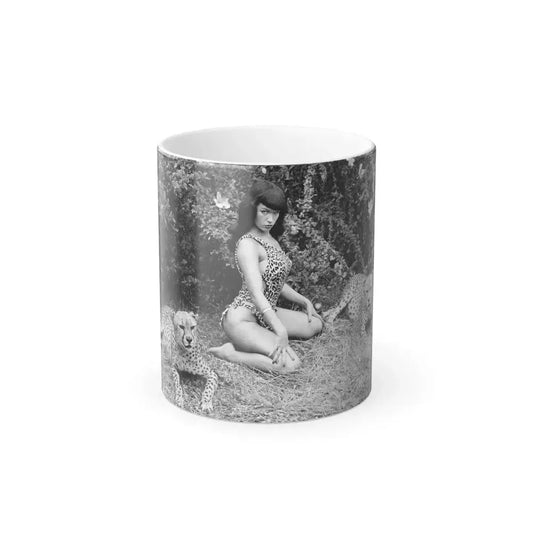 Bettie Page #460 (Vintage Female Icon) Color Changing Mug 11oz 11oz - Go Mug Yourself