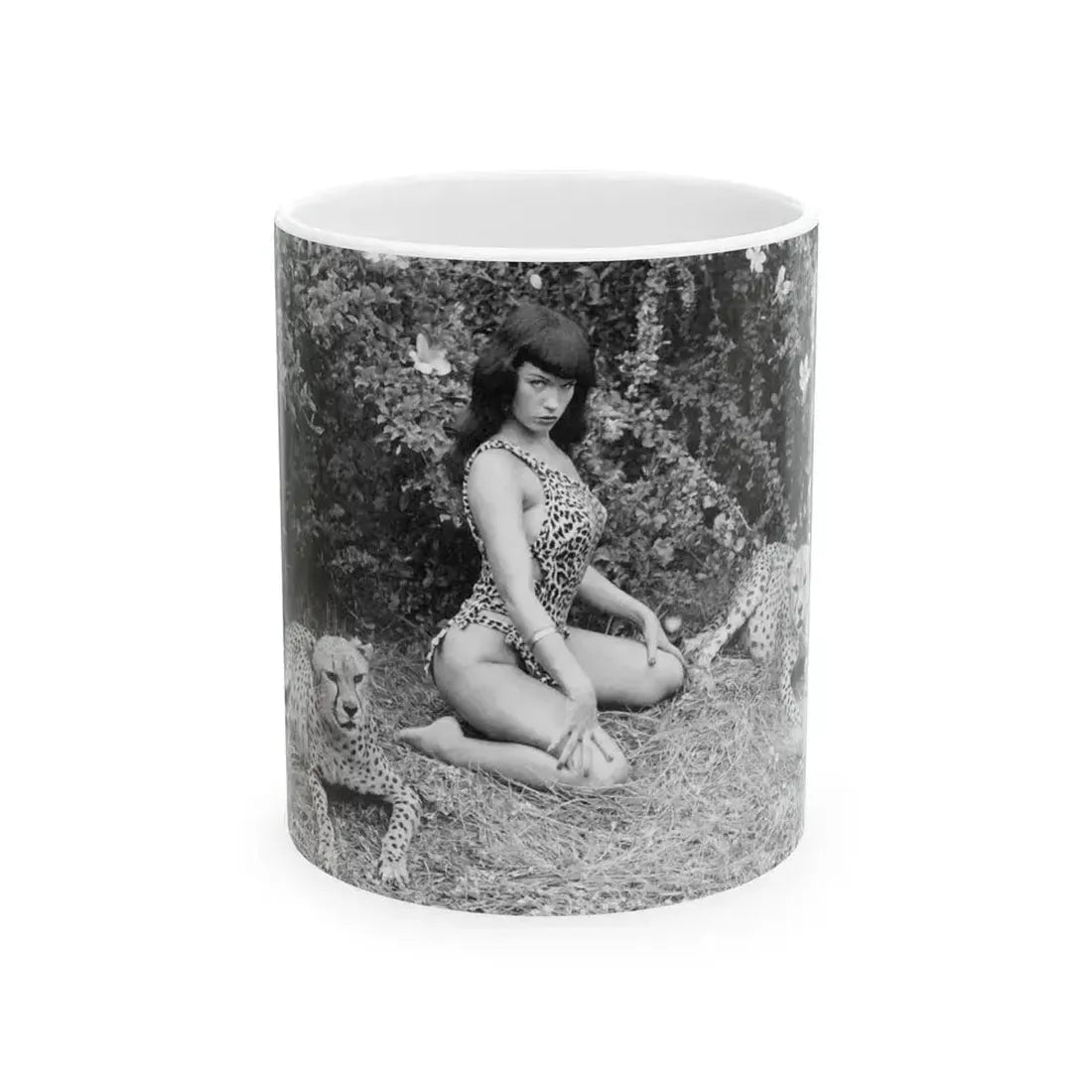 Bettie Page #460 (Vintage Female Icon) White Coffee Mug 11oz - Go Mug Yourself