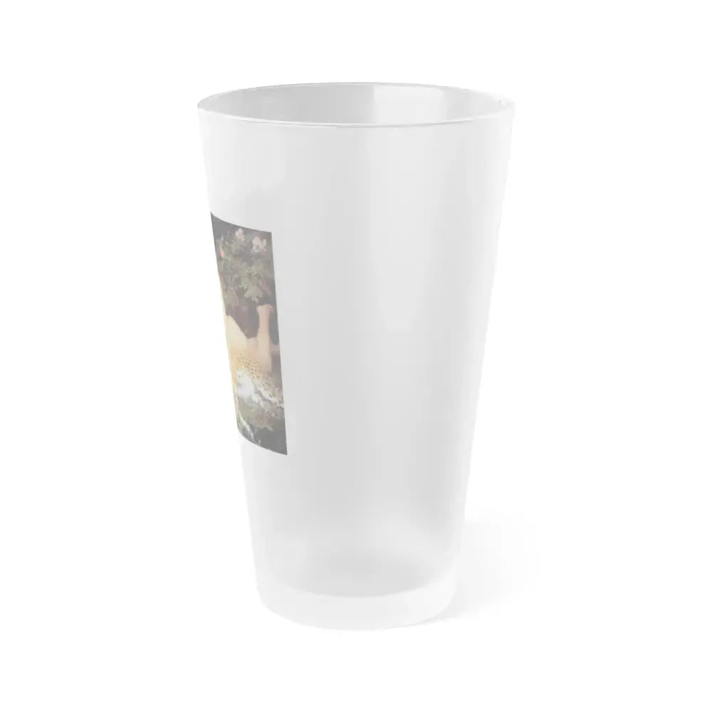 Bettie Page #461 (Vintage Female Icon) Frosted Pint Glass 16oz - Go Mug Yourself
