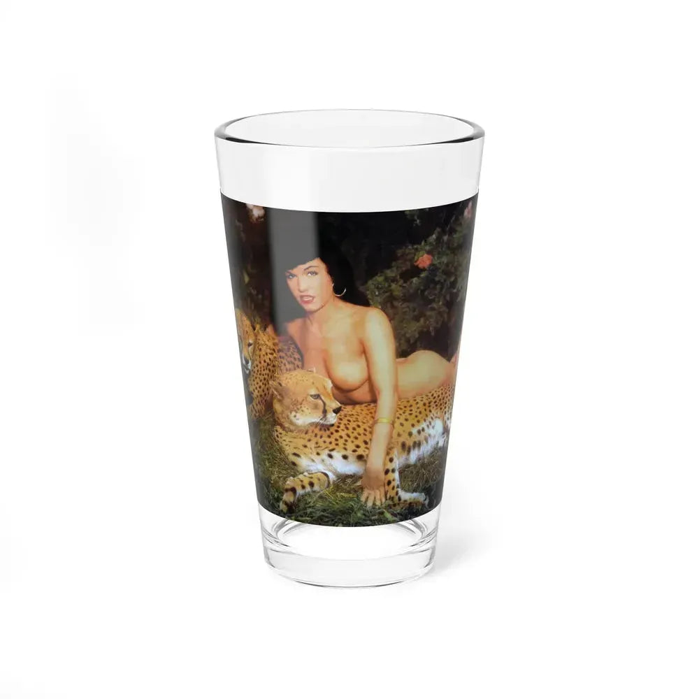 Bettie Page #461 (Vintage Female Icon) Pint Glass 16oz 16oz - Go Mug Yourself