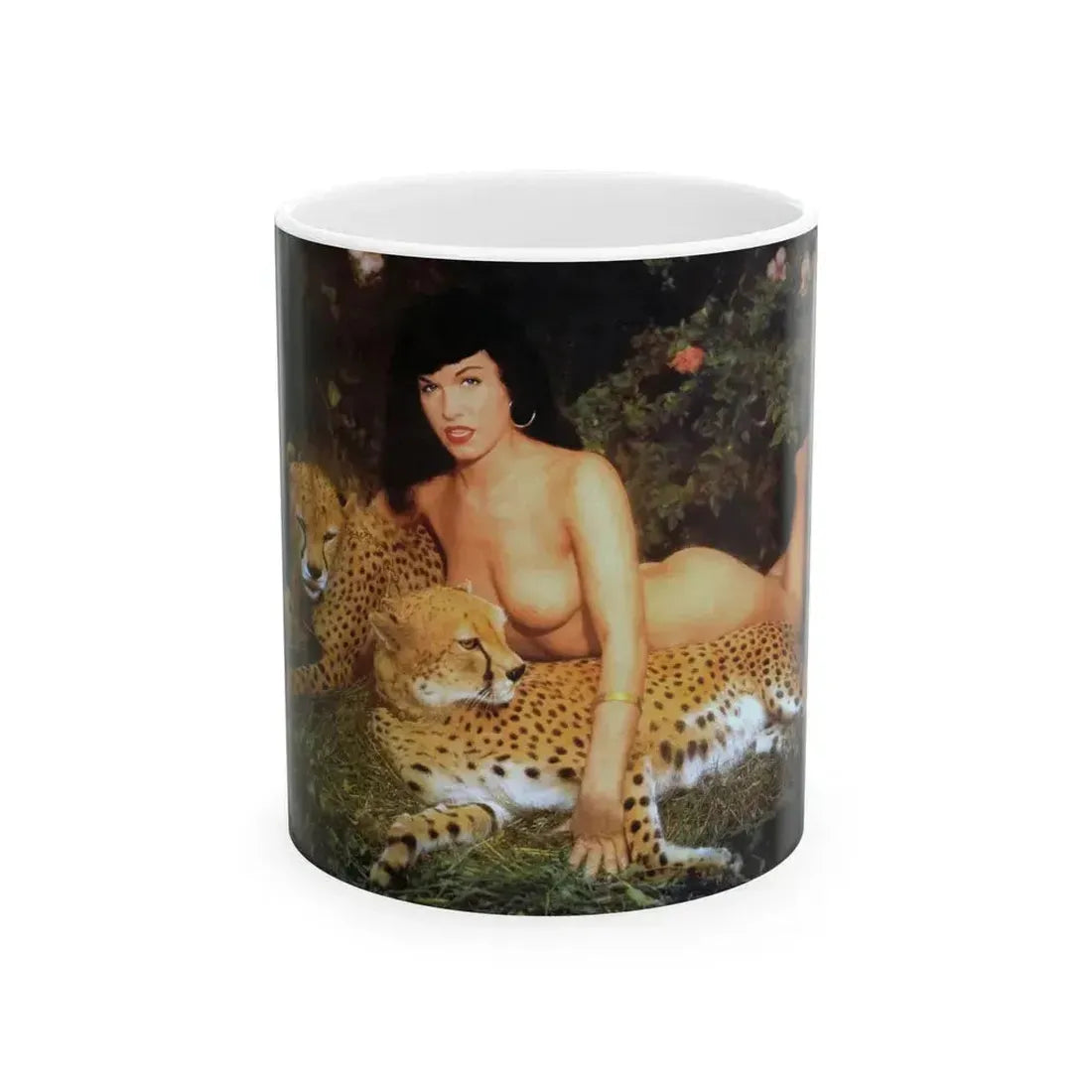 Bettie Page #461 (Vintage Female Icon) White Coffee Mug 11oz - Go Mug Yourself
