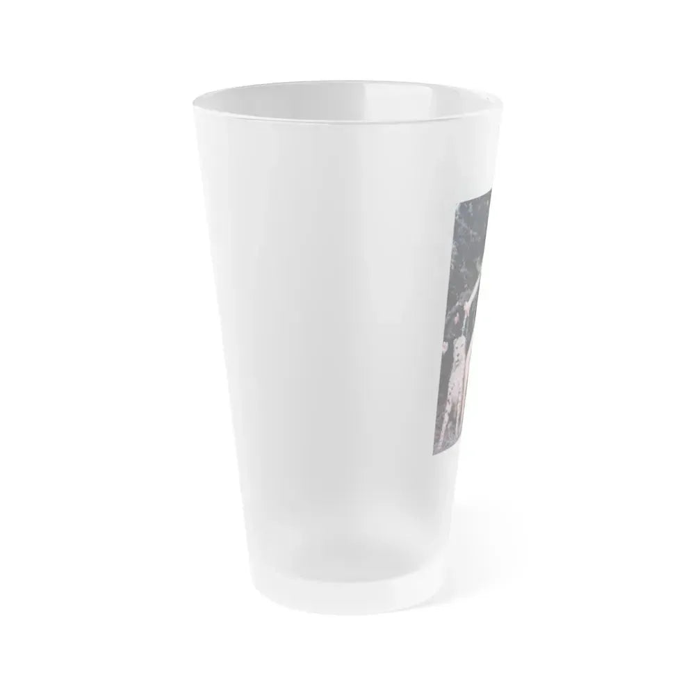 Bettie Page #462 (Vintage Female Icon) Frosted Pint Glass 16oz - Go Mug Yourself
