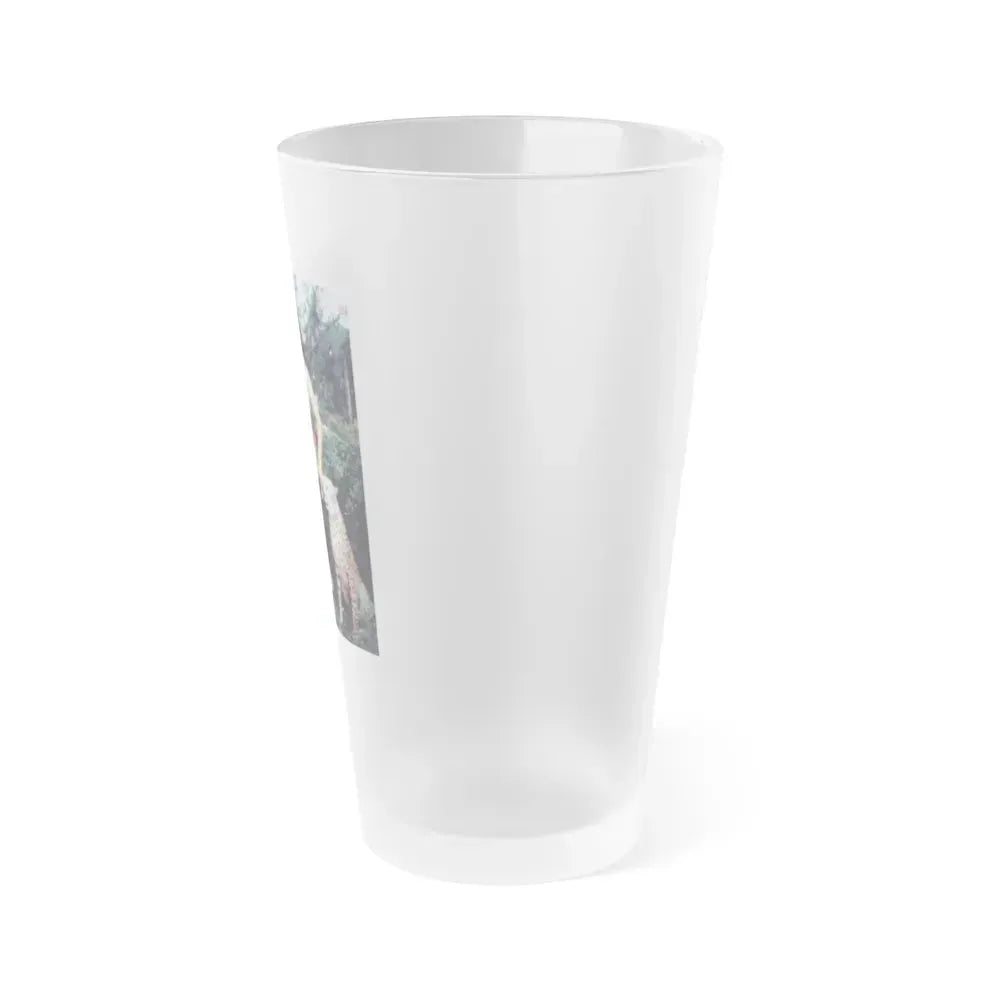 Bettie Page #462 (Vintage Female Icon) Frosted Pint Glass 16oz - Go Mug Yourself