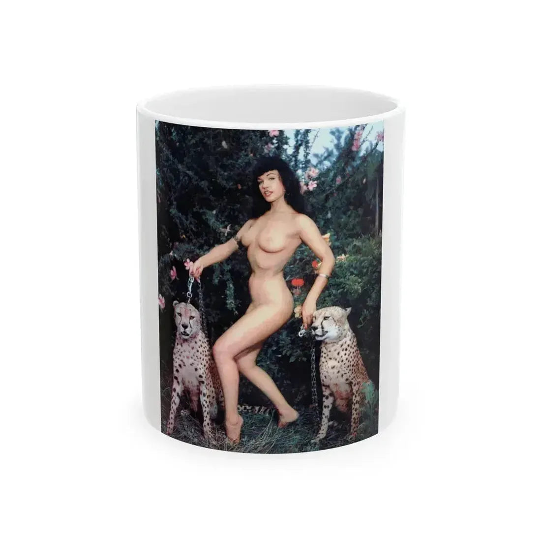 Bettie Page #462 (Vintage Female Icon) White Coffee Mug 11oz - Go Mug Yourself