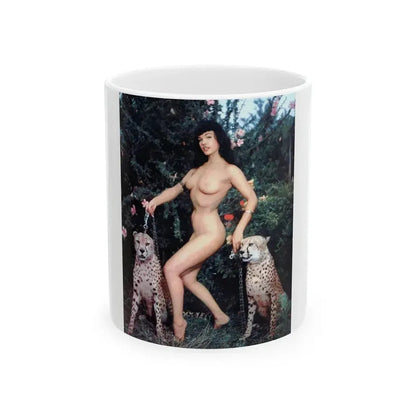 Bettie Page #462 (Vintage Female Icon) White Coffee Mug 11oz - Go Mug Yourself