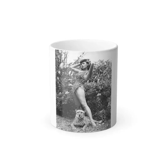 Bettie Page #463 (Vintage Female Icon) Color Changing Coffee Mug 11oz - Go Mug Yourself