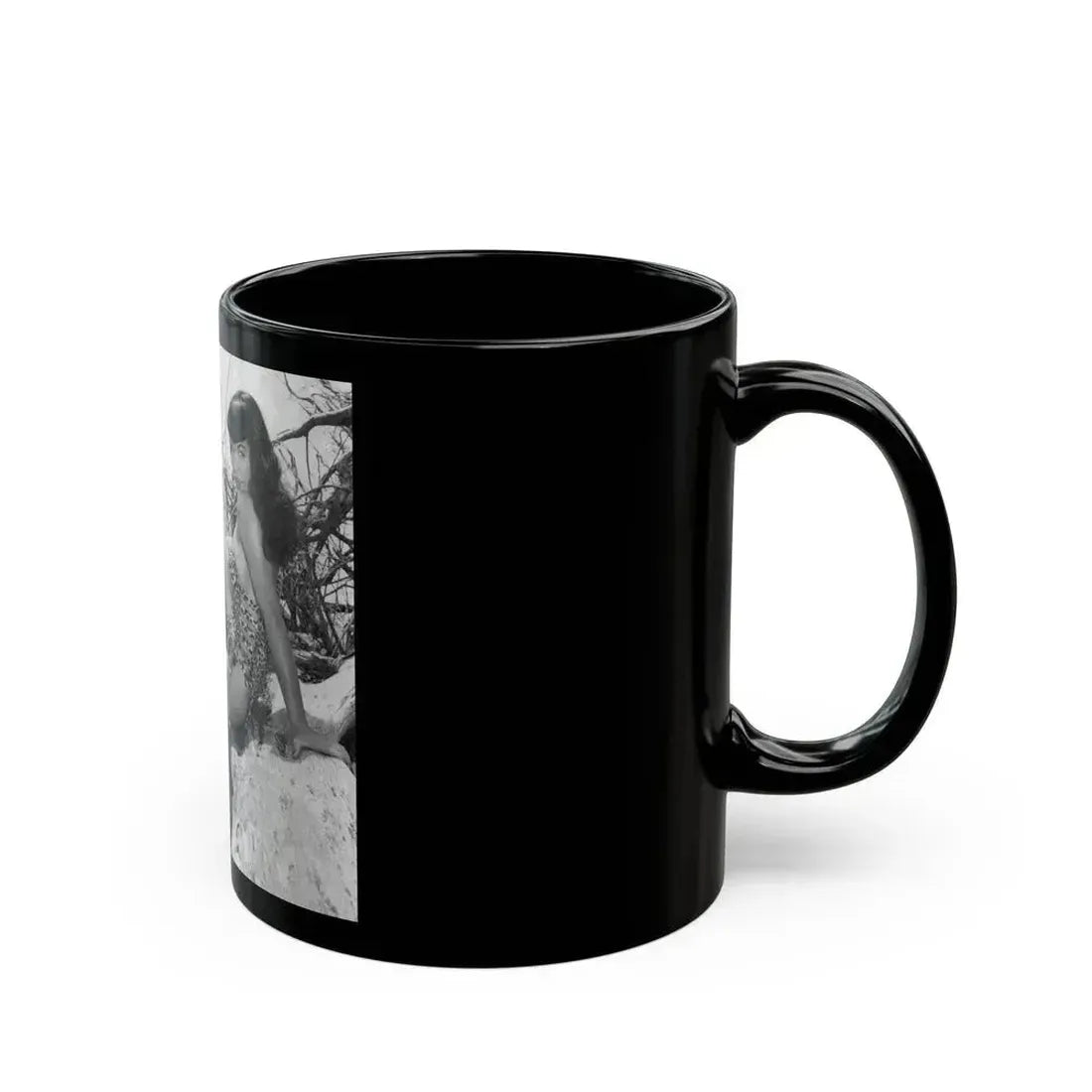 Bettie Page #464 (Vintage Female Icon) Black Coffee Mug - Go Mug Yourself