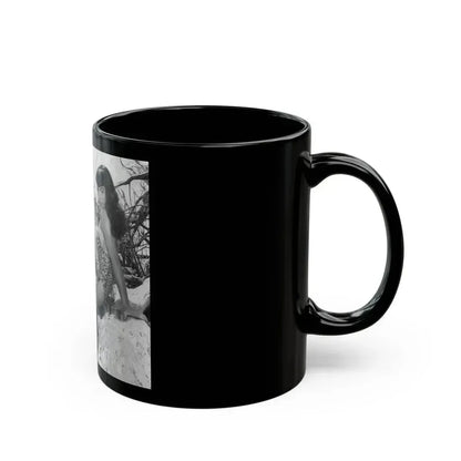 Bettie Page #464 (Vintage Female Icon) Black Coffee Mug - Go Mug Yourself