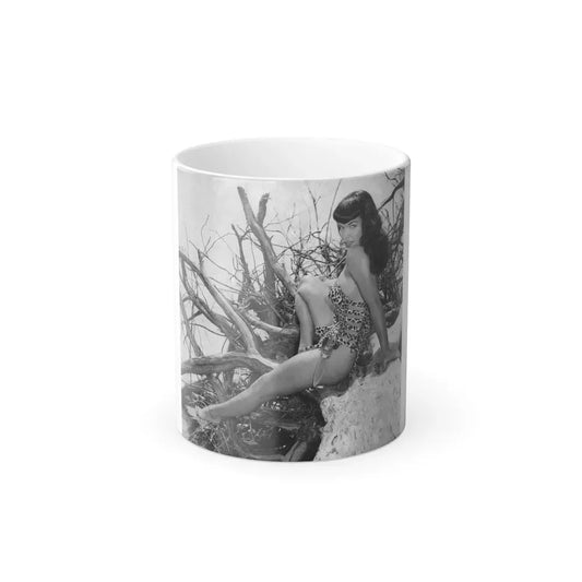 Bettie Page #464 (Vintage Female Icon) Color Changing Coffee Mug 11oz - Go Mug Yourself