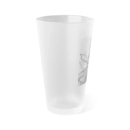 Bettie Page #464 (Vintage Female Icon) Frosted Pint Glass 16oz - Go Mug Yourself