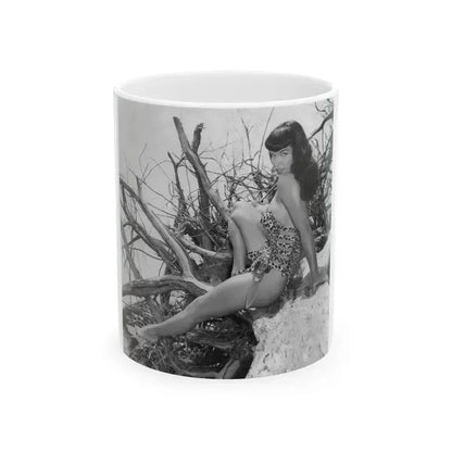 Bettie Page #464 (Vintage Female Icon) White Coffee Mug 11oz - Go Mug Yourself