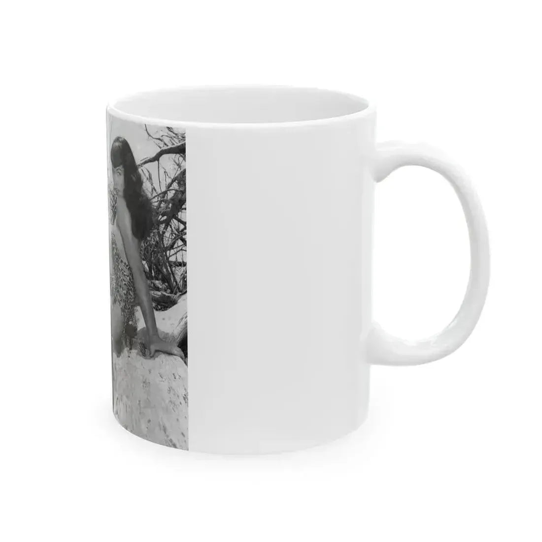 Bettie Page #464 (Vintage Female Icon) White Coffee Mug - Go Mug Yourself