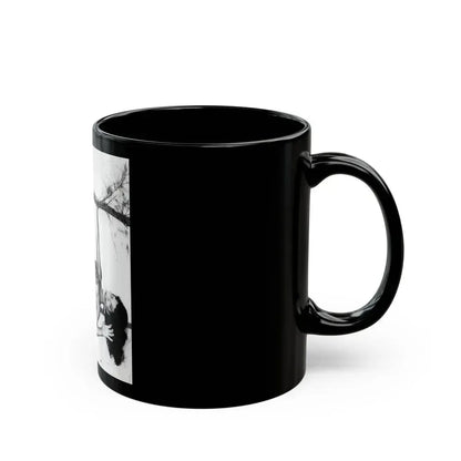 Bettie Page #466 (Vintage Female Icon) Black Coffee Mug - Go Mug Yourself