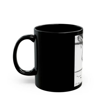 Bettie Page #466 (Vintage Female Icon) Black Coffee Mug - Go Mug Yourself