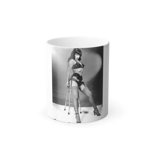 Bettie Page #467 (Vintage Female Icon) Color Changing Coffee Mug 11oz - Go Mug Yourself