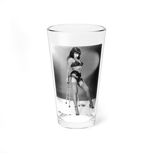 Bettie Page #467 (Vintage Female Icon) Pint Glass 16oz 16oz - Go Mug Yourself