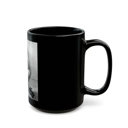 Bettie Page #468 (Vintage Female Icon) Black Coffee Mug - Go Mug Yourself