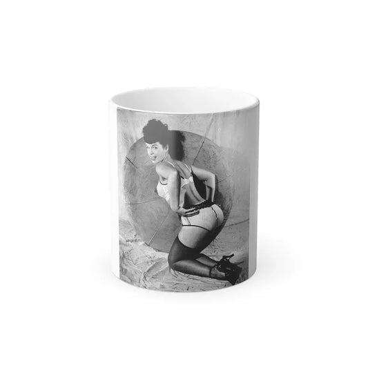 Bettie Page #468 (Vintage Female Icon) Color Changing Coffee Mug 11oz - Go Mug Yourself