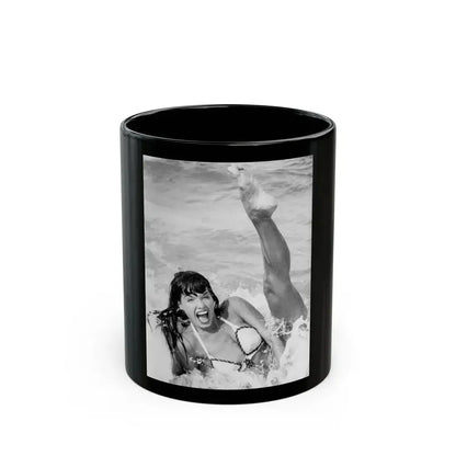 Bettie Page #469 (Vintage Female Icon) Black Coffee Mug 11oz - Go Mug Yourself
