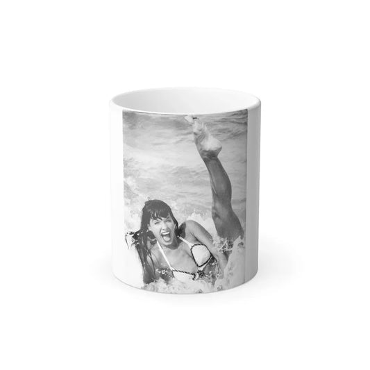 Bettie Page #469 (Vintage Female Icon) Color Changing Coffee Mug 11oz - Go Mug Yourself