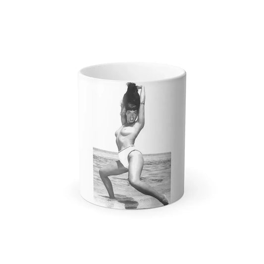 Bettie Page #470 (Vintage Female Icon) Color Changing Coffee Mug 11oz - Go Mug Yourself