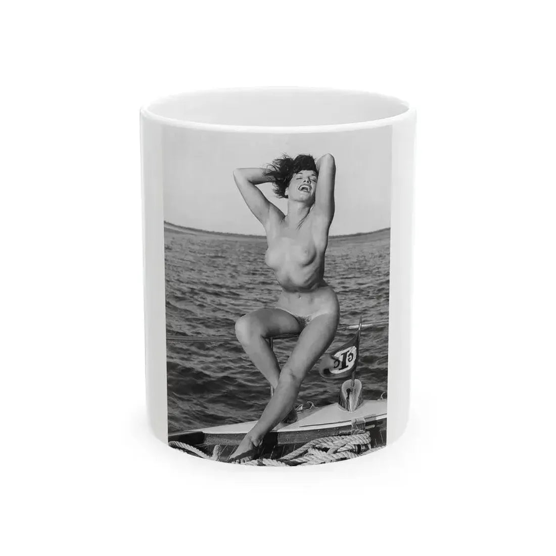 Bettie Page #471 (Vintage Female Icon) White Coffee Mug 11oz - Go Mug Yourself