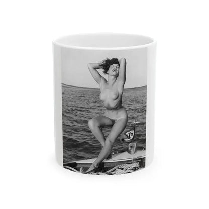Bettie Page #471 (Vintage Female Icon) White Coffee Mug 11oz - Go Mug Yourself