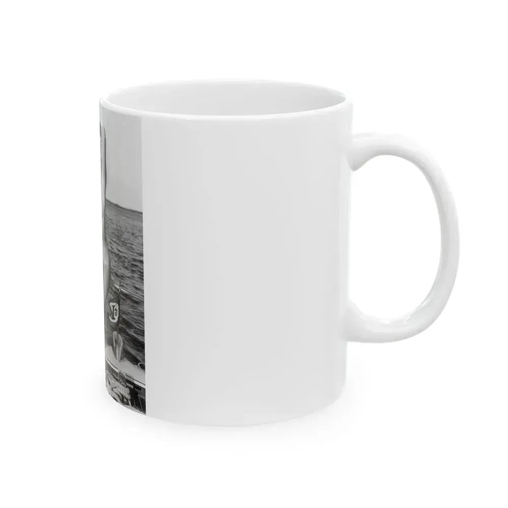 Bettie Page #471 (Vintage Female Icon) White Coffee Mug - Go Mug Yourself