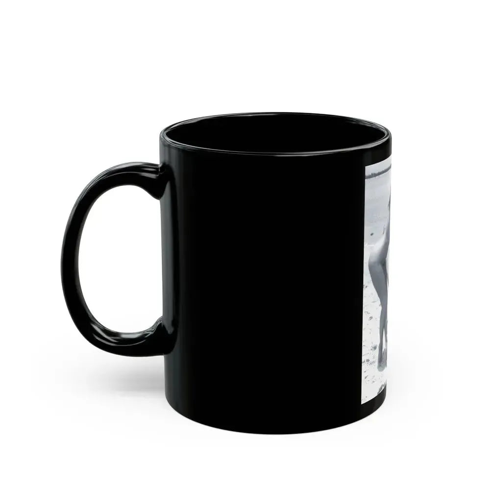 Bettie Page #472 (Vintage Female Icon) Black Coffee Mug - Go Mug Yourself