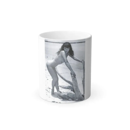 Bettie Page #472 (Vintage Female Icon) Color Changing Coffee Mug 11oz - Go Mug Yourself