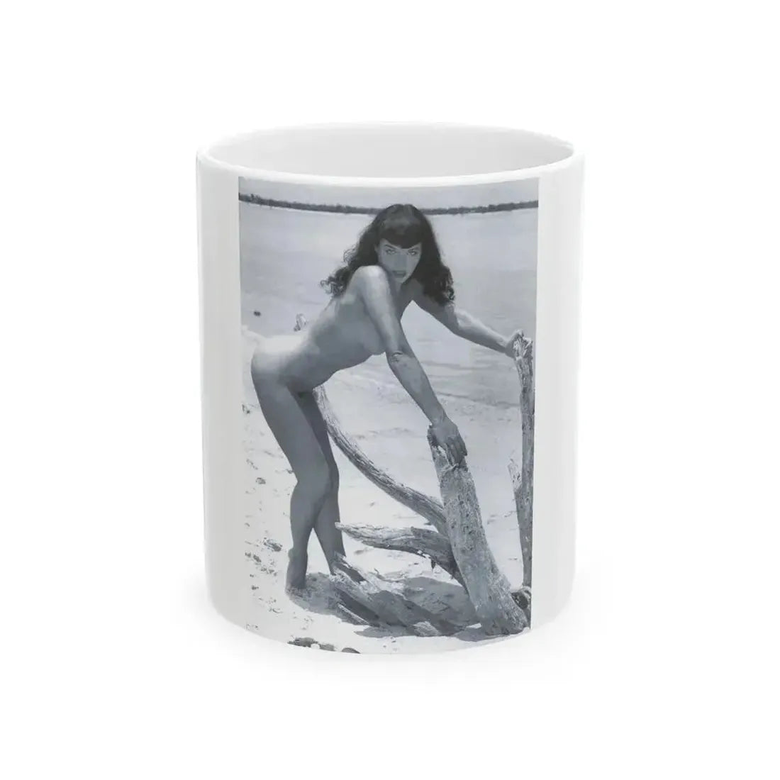 Bettie Page #472 (Vintage Female Icon) White Coffee Mug 11oz - Go Mug Yourself