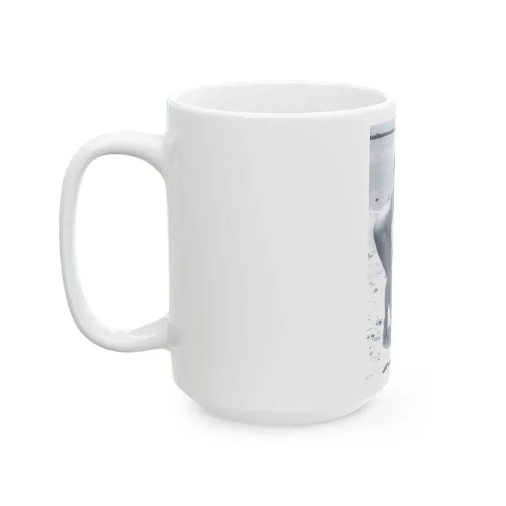 Bettie Page #472 (Vintage Female Icon) White Coffee Mug - Go Mug Yourself