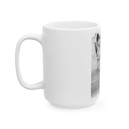 Bettie Page #473 (Vintage Female Icon) White Coffee Mug - Go Mug Yourself