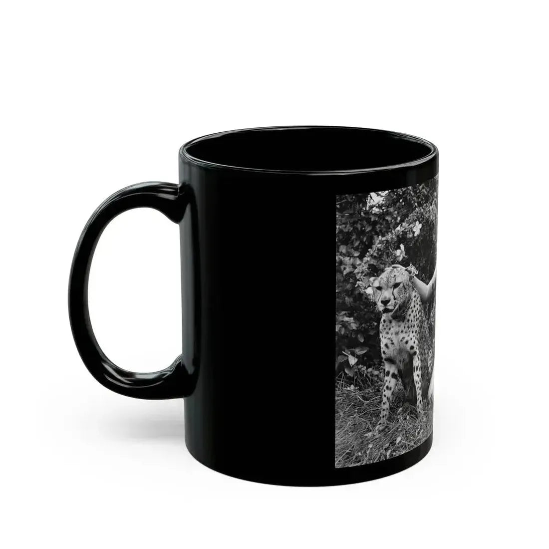 Bettie Page #475 (Vintage Female Icon) Black Coffee Mug - Go Mug Yourself