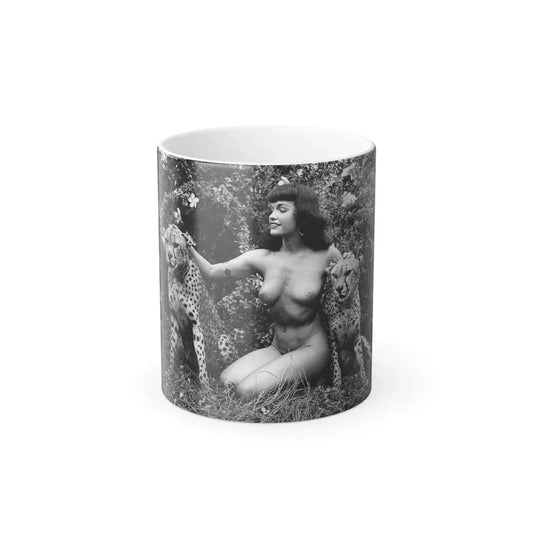 Bettie Page #475 (Vintage Female Icon) Color Changing Mug 11oz 11oz - Go Mug Yourself